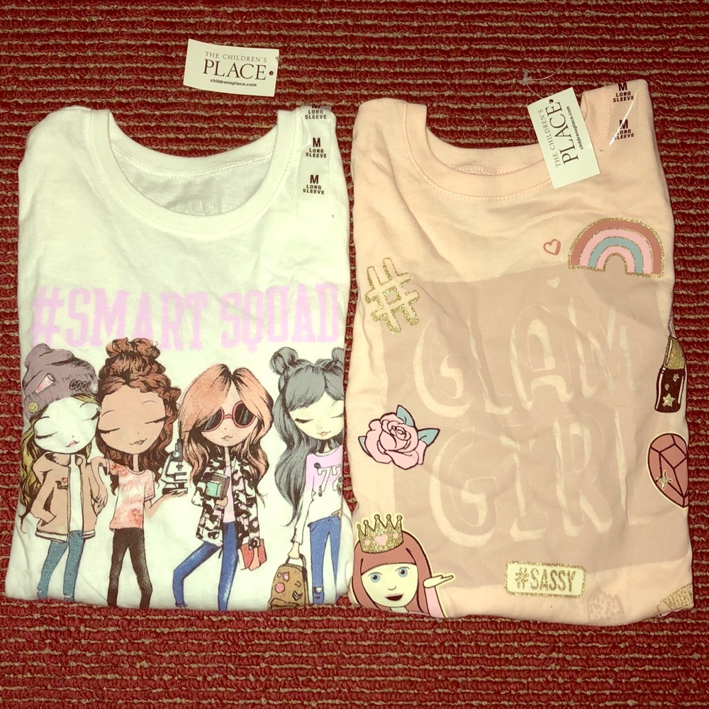 Girls Med Long Sleeve Ts👧🏼👧🏽👧🏻